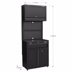 Rapid-Fit 1 Drawer Cabinet & Wall Cupboard