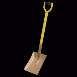 Square Shovel 240 x 418 x 990mm - Non-Sparking