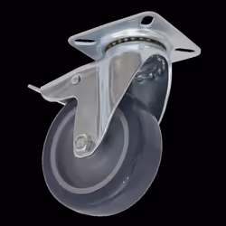 Castor Wheel Swivel Plate with Total Lock &#216;75mm