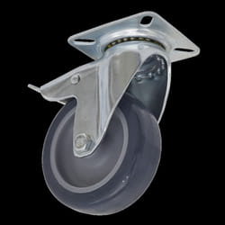 Castor Wheel Swivel Plate with Total Lock &#216;75mm