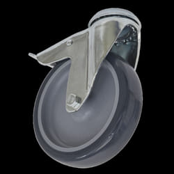Castor Wheel Bolt Hole Swivel with Total Lock &#216;100mm
