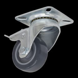 Castor Wheel Swivel Plate with Total Lock &#216;50mm