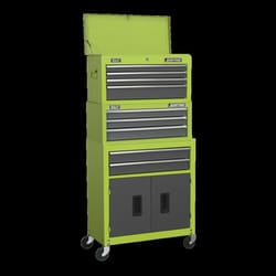 Topchest, Mid-Box & Rollcab 9 Drawer Stack - Green