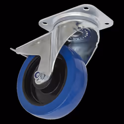 Castor Wheel Swivel Plate with Total Lock &#216;160mm