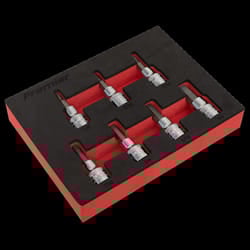 Hex Socket Bit Set 7pc 3/8&quot;Sq Drive - Imperial