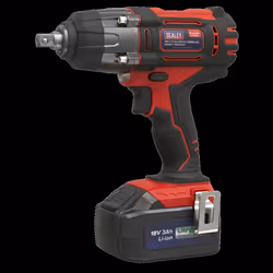 Cordless Impact Wrench 18V 3Ah Lithium-ion 1/2"Sq Drive