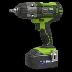 Cordless Impact Wrench 18V 3Ah Lithium-ion 1/2&quot;Sq Drive Hi-Vis