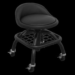 Creeper Stool Pneumatic with Adjustable Height Swivel Seat & Back Rest