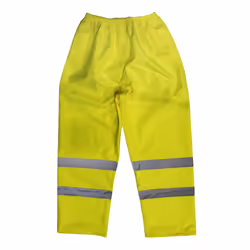 Sealey Worksafe&reg; Hi-Vis Yellow Waterproof Trousers - Large 807L