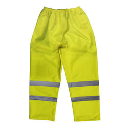 Sealey Worksafe&reg; Hi-Vis Yellow Waterproof Trousers - Large 807L
