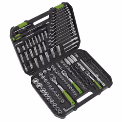 Sealey Siegen Socket Set 1/4", 3/8" & 1/2"Sq Drive 219pc S01212