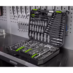 Sealey Siegen Socket Set 1/4", 3/8" & 1/2"Sq Drive 219pc S01212