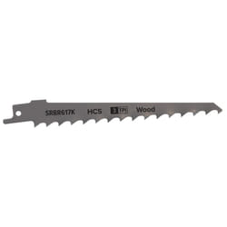 Sealey Reciprocating Saw Blade for Pruning & Coarse Wood 150mm 3tpi - Pack of 5 SRBR617K