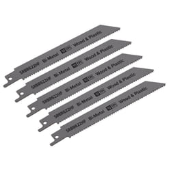 Sealey Reciprocating Saw Blade Wood & Plastics 150mm 10tpi - Pack of 5 SRBR622HF