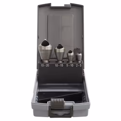 Slotted Deburring Countersink Drill Bit Set 4pc 90&#176;