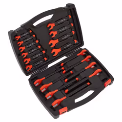 Sealey Premier Insulated Open-End Spanner Set 18pc - VDE Approved AK63172