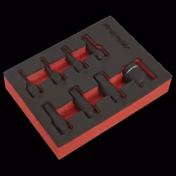 Impact Hex Socket Bit Set 8pc 3/8&quot;Sq Drive