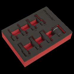 Impact Hex Socket Bit Set 8pc 3/8&quot;Sq Drive