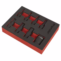 Impact Hex Socket Bit Set 8pc 3/8&quot;Sq Drive