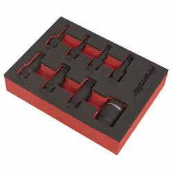 Sealey Premier Spline Impact Socket Bit Set 3/8"Sq Drive 8pc AK5622