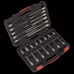 Spline Socket Bit Set 26pc 3/8"Sq Drive - Platinum Series