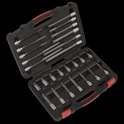 Spline Socket Bit Set 26pc 3/8&quot;Sq Drive - Platinum Series