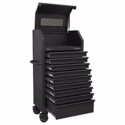 Tower Cabinet 9 Drawer 690mm with Soft Close Drawers & Power Strip