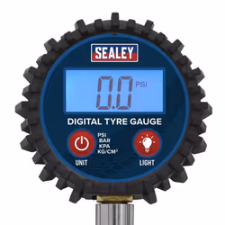 Sealey Digital Tyre Pressure Gauge with Push-On Connector TST002