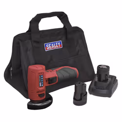 Sealey SV12 Series 75mm Cordless Angle Grinder Kit 12V - 2 Batteries CP1210KIT