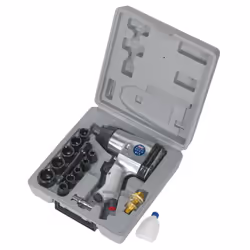 Air Impact Wrench Kit with Sockets 1/2&quot;Sq Drive