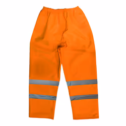 Sealey Worksafe&reg; Hi-Vis Orange Waterproof Trousers - Large 807LO