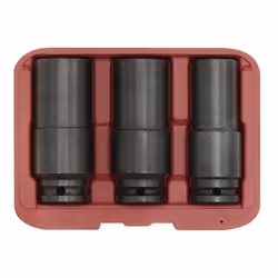 Deep Weighted Impact Socket Set 1/2&quot;Sq Drive 3pc