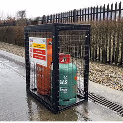 Safety Cage - 2 x 19kg Gas Cylinders