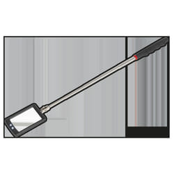 SEALEY - S0948 Telescopic Inspection Mirror 52 x 83mm with 2 LEDs