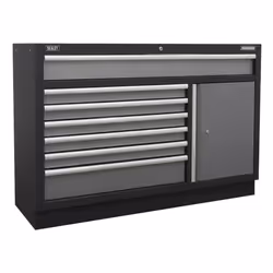 Sealey Superline PRO® Modular Floor Cabinet 7 Drawer 1360mm APMS64