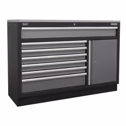 Sealey Superline PRO&reg; Modular Floor Cabinet 7 Drawer 1360mm APMS64 - Additional view 5