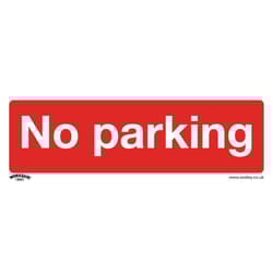 Sealey Worksafe&reg; No Parking Safety Sign, Rigid Plastic - Pack of 10 SS16P10