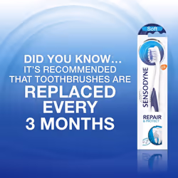 Sensodyne Sensitive Repair and Protect Whitening Toothpaste (Pack of 3) and Toothbrush Regime Kit