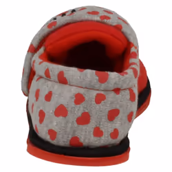 ) Girls Disney Hook & Loop Slippers Minnie Mouse Boarder - UK 10 Child, Red/Grey (Red