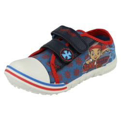 Boys Disney Canvas Shoe Jake Treasure - UK 6 Infant, Blue