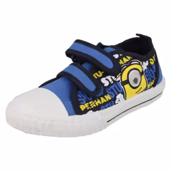 ) Boys Character Minions Markham Canvas - UK 10 Child, Dark Blue/Navy (Blue