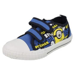 ) Boys Character Minions Markham Canvas - UK 10 Child, Dark Blue/Navy (Blue