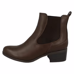 ) Ladies Down To Earth Chelsea Boots - UK 4, Dark Brown (Brown