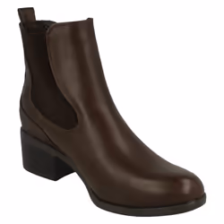 ) Ladies Down To Earth Chelsea Boots - UK 4, Dark Brown (Brown