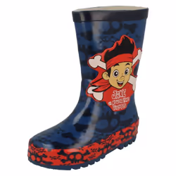 ) Boys Disney Crossbone Wellingtons Jake And The Neverland Pirates - UK 5 Infant, Navy (Blue