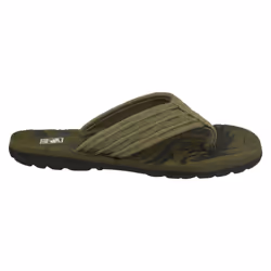 ) Boys Down To Earth Toe Post Flip Flops - UK 12 Child, Olive (Green