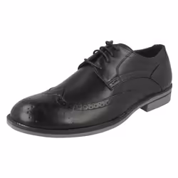 Mens Maverick Lace Up Brogue Shoe - UK 8, Black