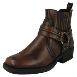 Mens Maverick Slip On Chelsea Boot - UK 11, Brown