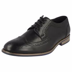 Mens Maverick Lace Up Brogue Shoes - UK 9, Black