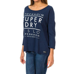 Jersey De Manga 3/4 Nordic Slouch Crew G60119xns Para Mujer - blue, XXS